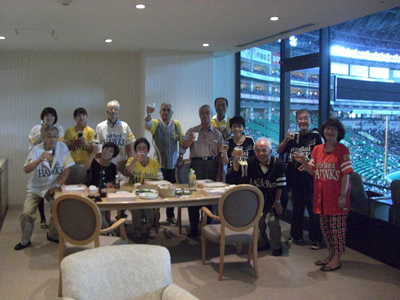 城島後援会にて